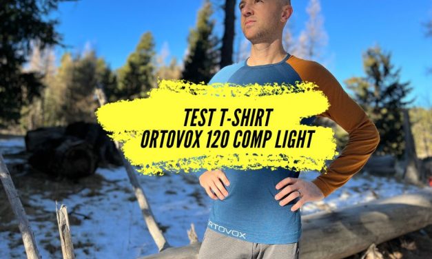 Notre test du t-shirt Ortovox 120 Comp Light, une première couche légère et chaude.