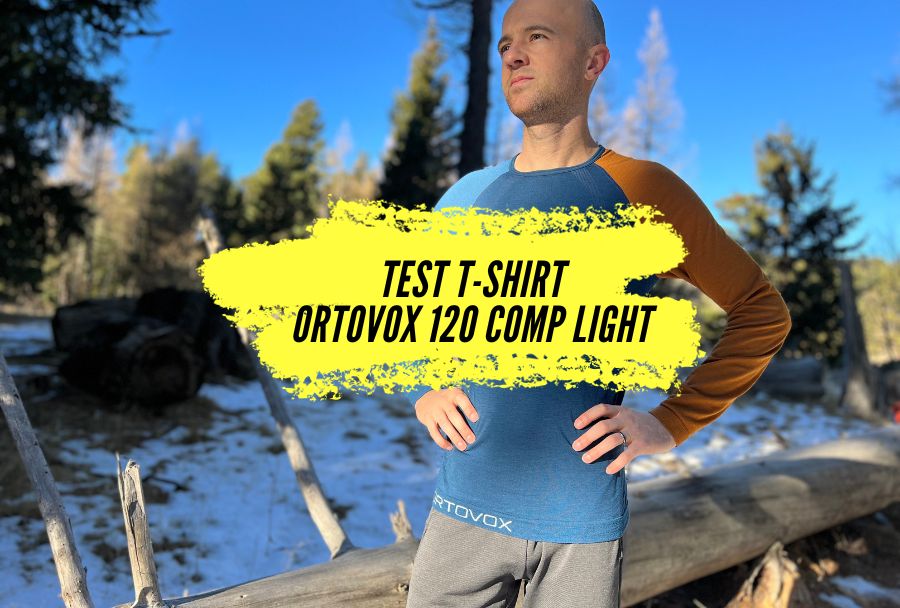 Notre test du t-shirt Ortovox 120 Comp Light, une première couche légère et chaude.