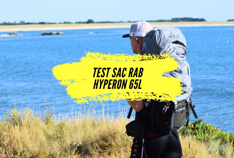 Test du sac de randonnée et trekking, Hyperon 65L de la marque Rab